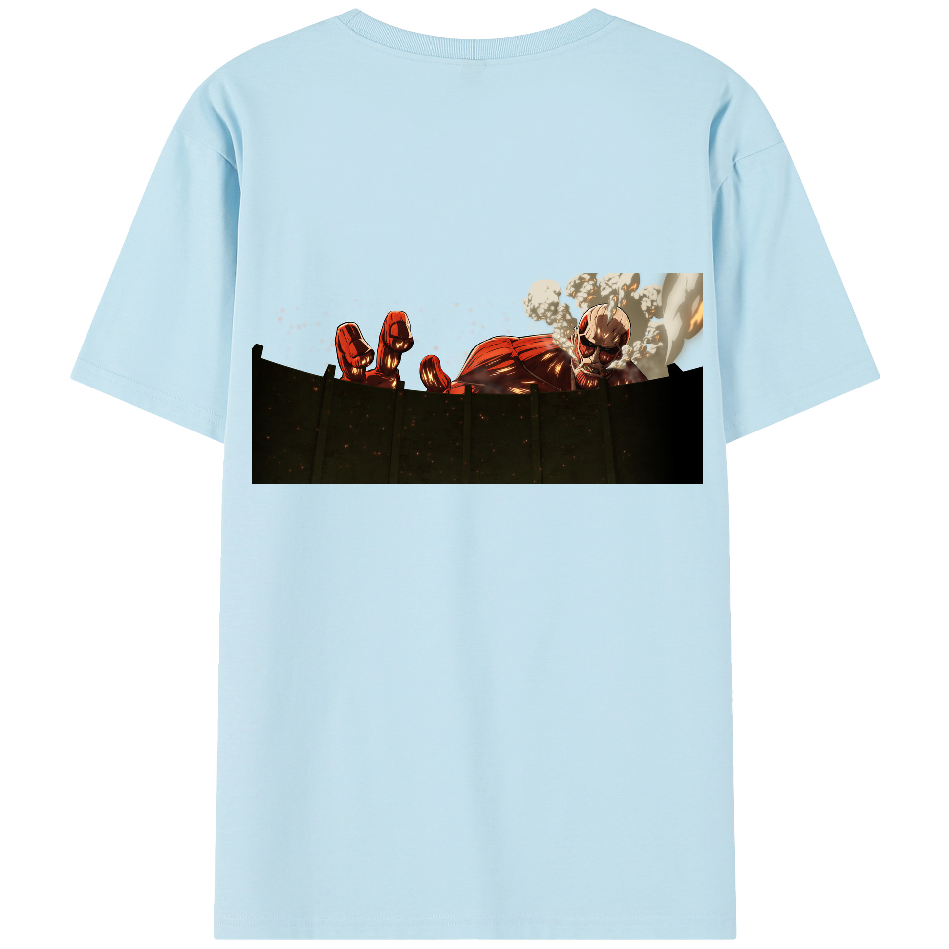 （画像用） 進撃の巨人 Attack on Titan 綿100％半袖Tシャツ（背面プリント）